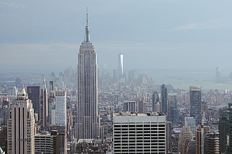 Empire State Building and New York City Skyline View