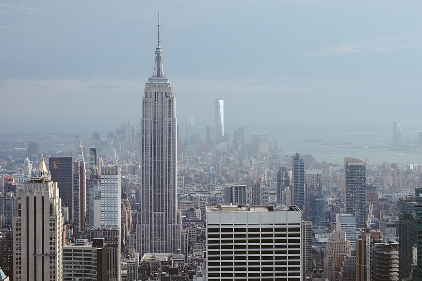 Empire State Building and New York City Skyline View