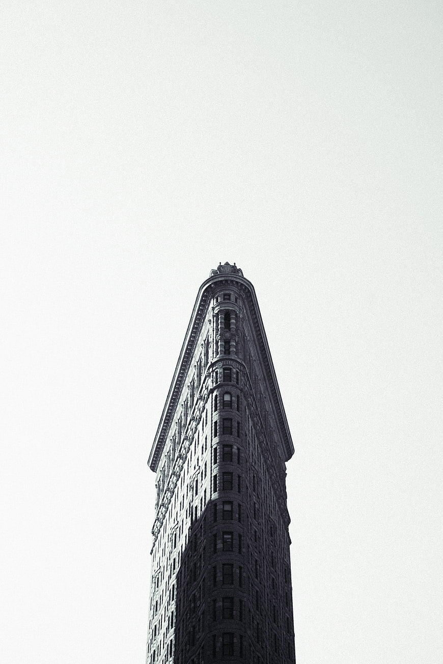 Flatiron Building New York Architecture Black and White
