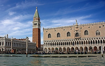 St. Mark's Square Venice Italy Architecture and Gondolas