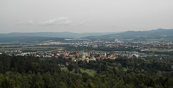 Bojnice Castle panoramic view in Slovakia