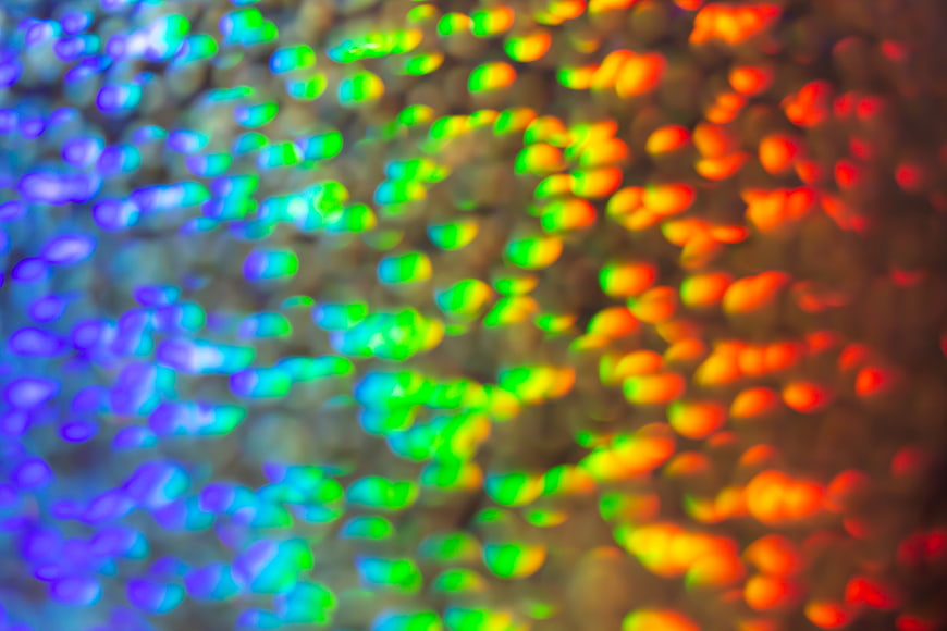 Abstract Rainbow Bokeh Lights Background