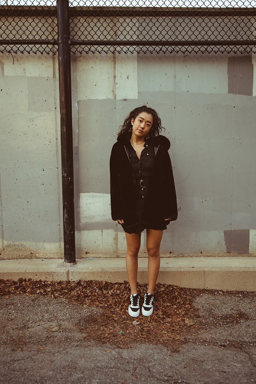 Young Asian Woman in Urban Streetwear Portrait