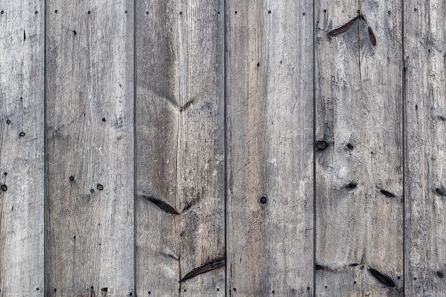 Weathered Gray Wooden Planks Texture Background