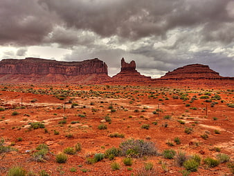 Dramatic Monument Valley Landscape with Red Rock Formations