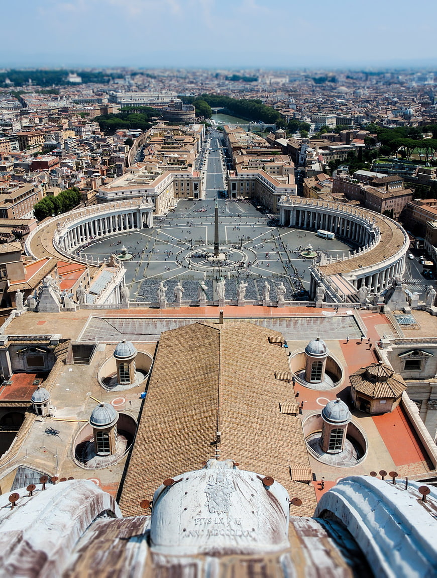Aerial View of St. Peter's Square and Vatican City, Rome