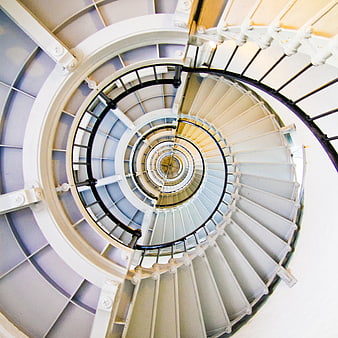 Spiral Staircase Looking Down from Above