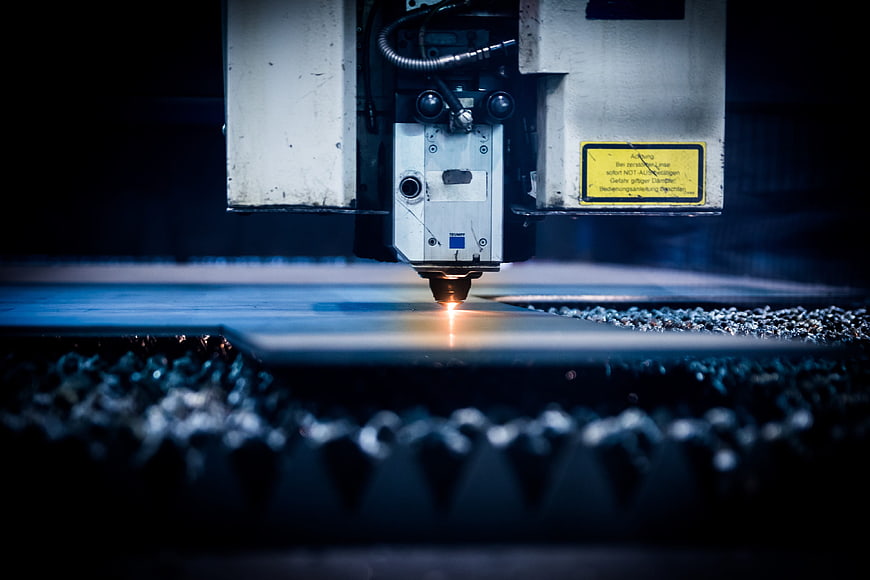 Industrial Laser Cutting Machine Processing Metal Sheet