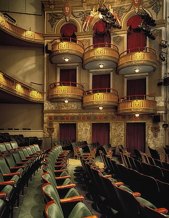 Interior of historic Wells Theatre in Norfolk, Virginia