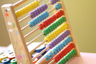 Colorful Wooden Abacus for Kids Learning Math