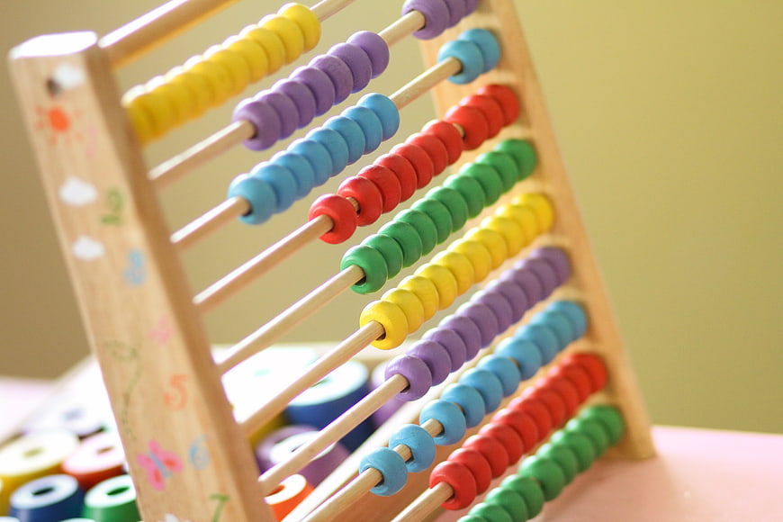 Colorful Wooden Abacus for Kids Learning Math