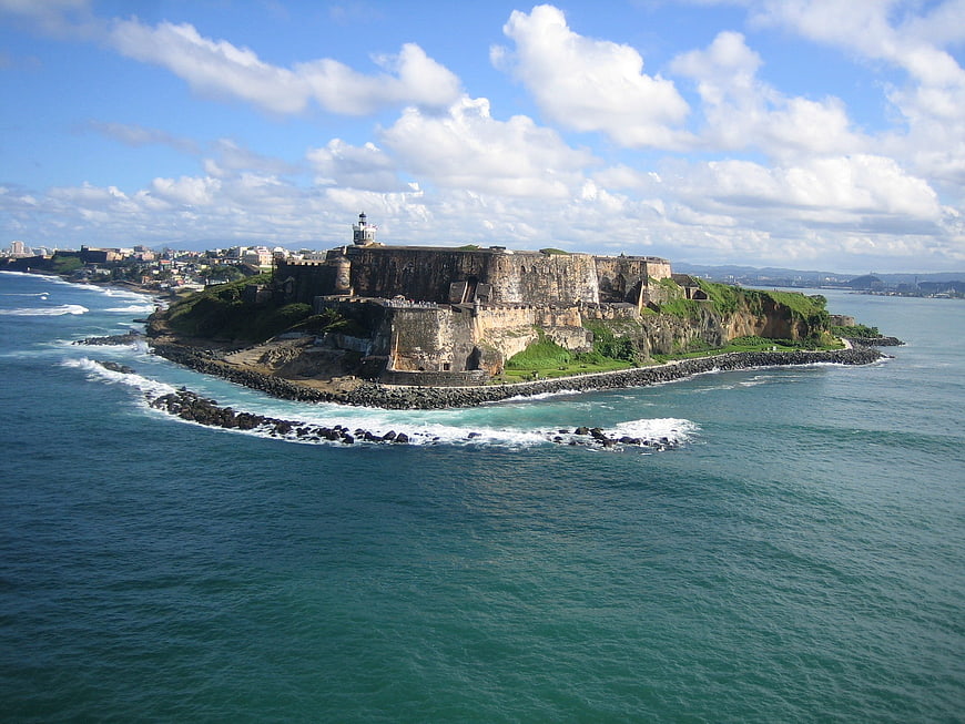 Aerial View of Castillo San Cristobal Fort in San Juan, Puerto Rico