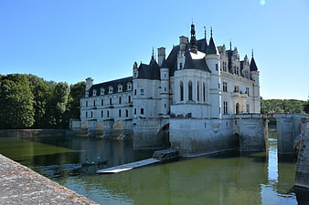Chenonceau Castle on the River Cher in France