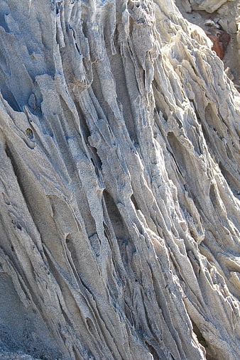 Close-up of textured sand tufa rock formation