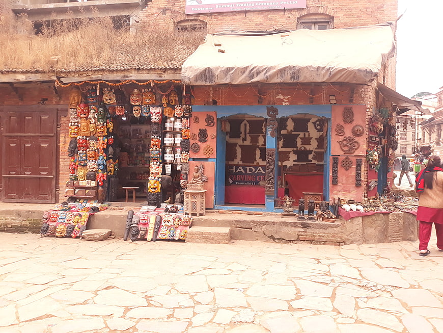 Traditional souvenir shop in Bhaktapur, Nepal