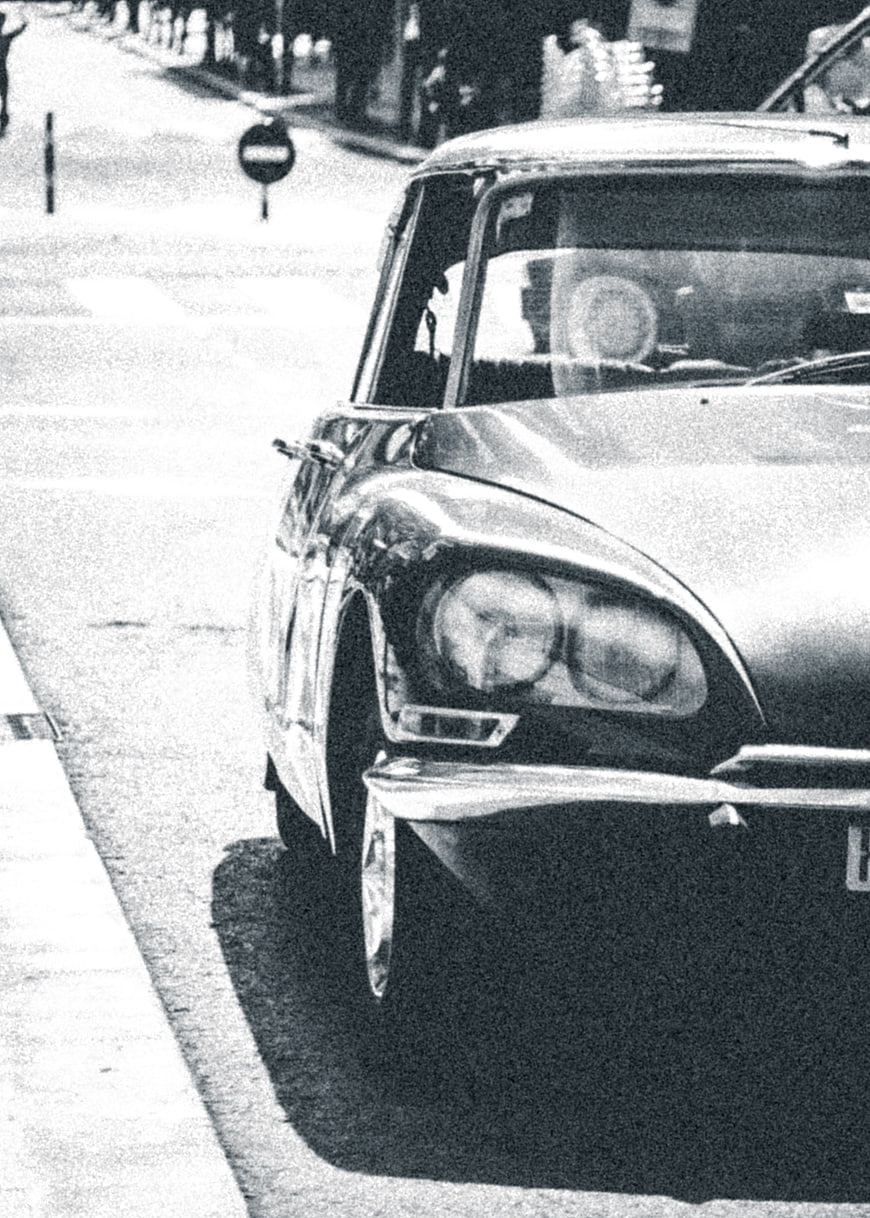 Vintage Classic Car Parked on City Street