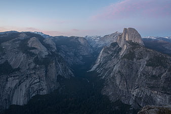 Half Dome Yosemite National Park Sunset Landscape