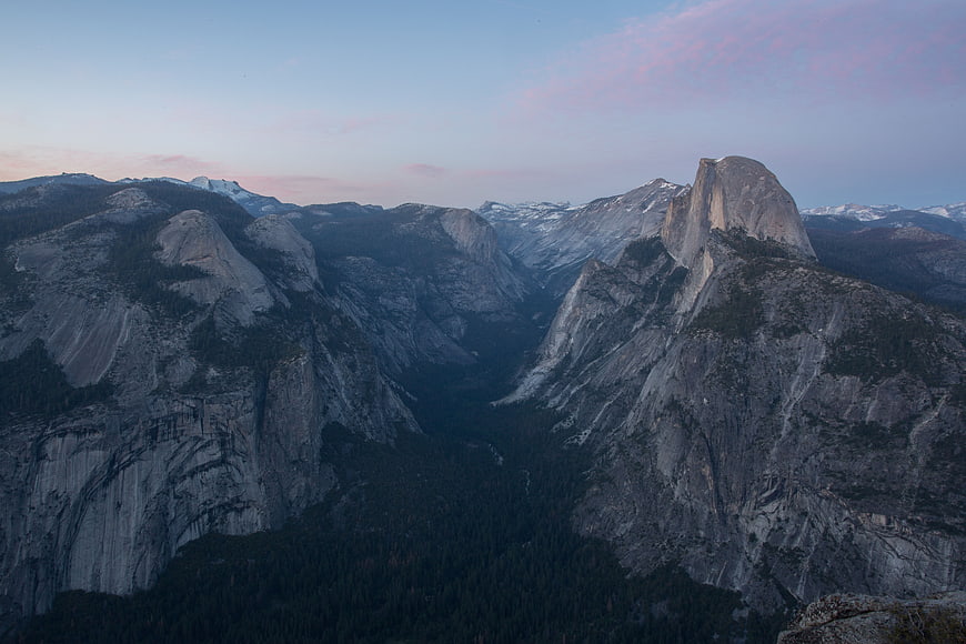 Half Dome Yosemite National Park Sunset Landscape