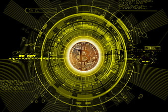 Bitcoin Coin Digital Technology Background