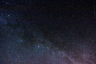 Milky Way Galaxy Night Sky With Stars And Meteor Trails