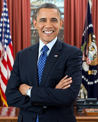 Official Portrait of Barack Obama in the Oval Office