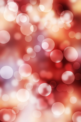 Abstract Red and Gold Bokeh Background with Soft Glowing Lights