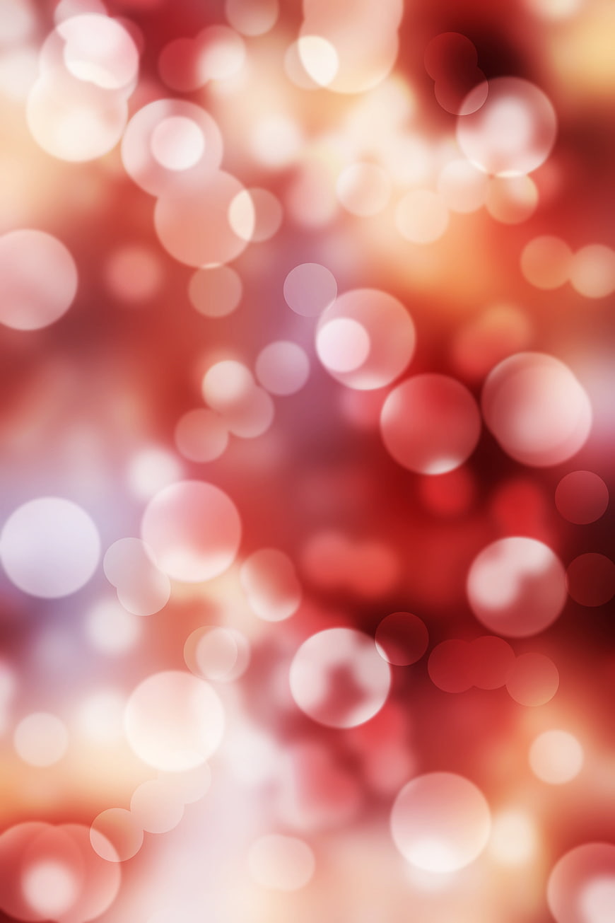 Abstract Red and Gold Bokeh Background with Soft Glowing Lights