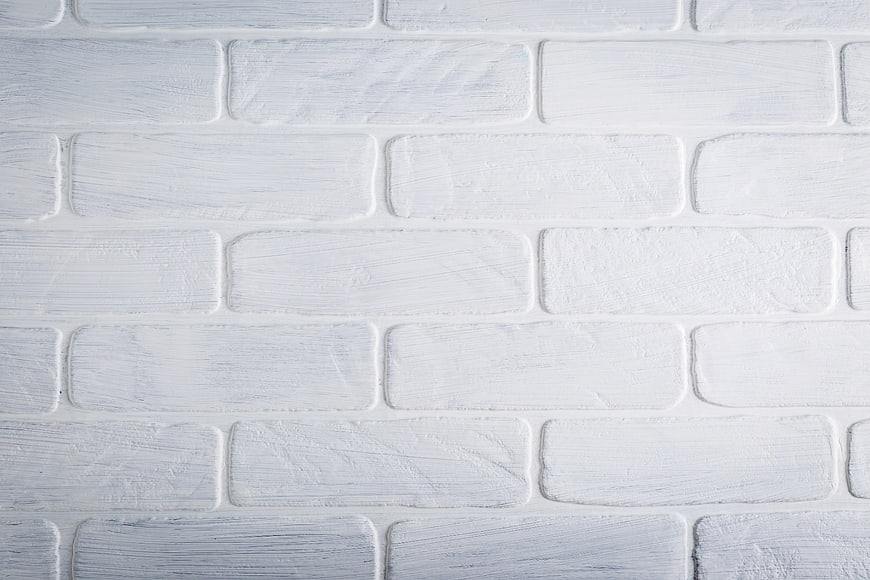White Painted Brick Wall Texture Background