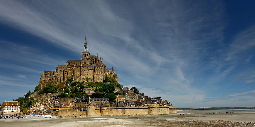 Mont Saint-Michel Panorama in Normandy, France