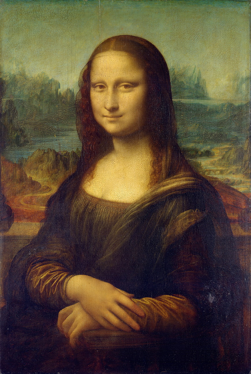 Mona Lisa Portrait Painting by Leonardo da Vinci