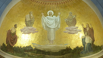 Mosaic of the Transfiguration of Jesus with Moses and Elijah
