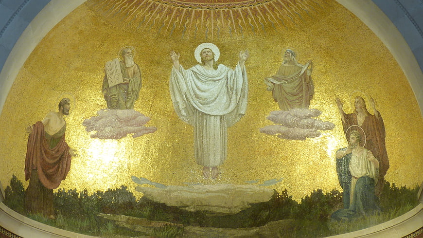 Mosaic of the Transfiguration of Jesus with Moses and Elijah