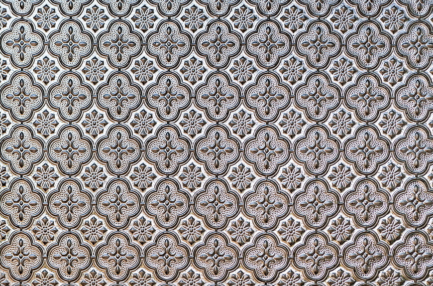 Ornate Baroque Ceramic Tile Pattern Texture