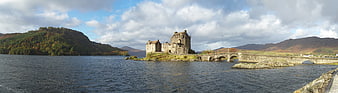 Panoramic View of Eilean Donan Castle in Scotland