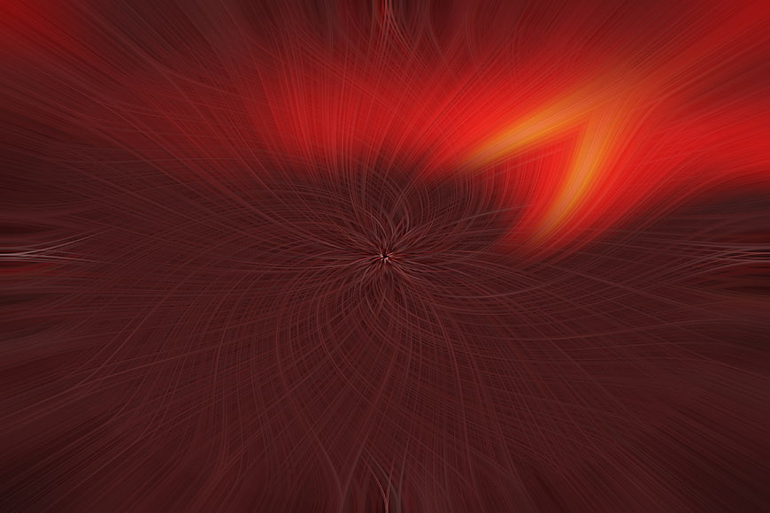 Abstract Red Swirling Light Streaks Background
