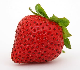 Fresh Red Strawberry Isolated on White Background