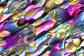Abstract multicolor digital texture with iridescent patterns
