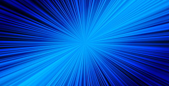 Abstract Blue Radial Burst Background with Light Rays