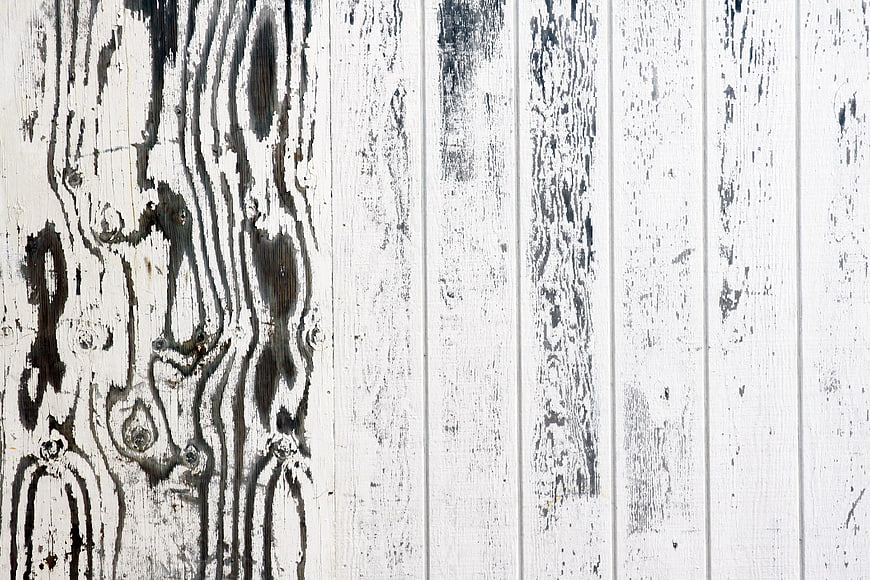 White Distressed Wood Planks Background Texture