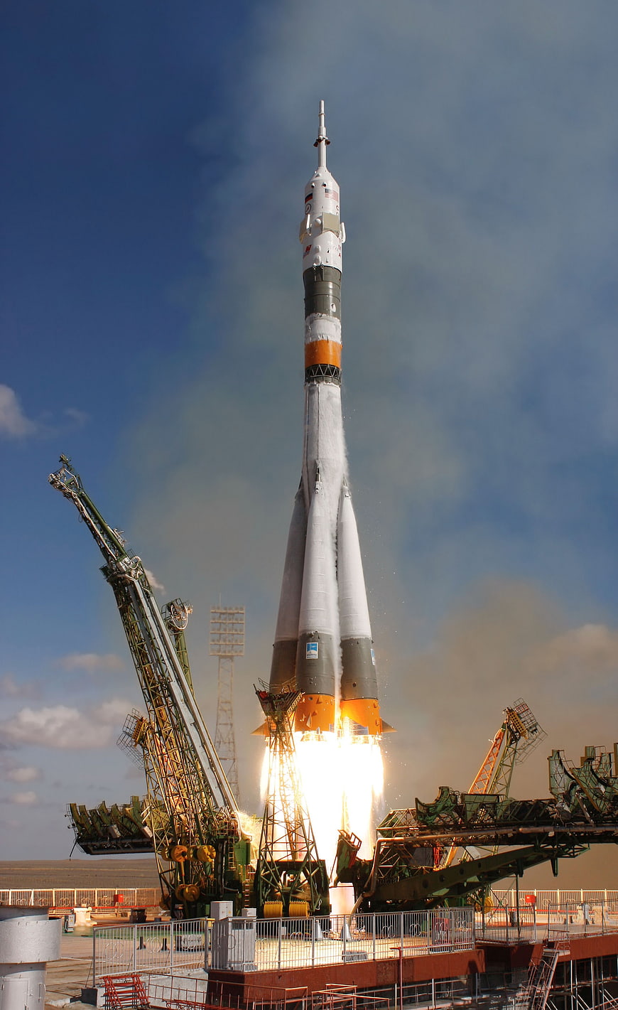 Proton Rocket Launching into Blue Sky