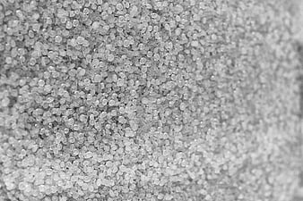 Close-up of white plastic pellets texture background