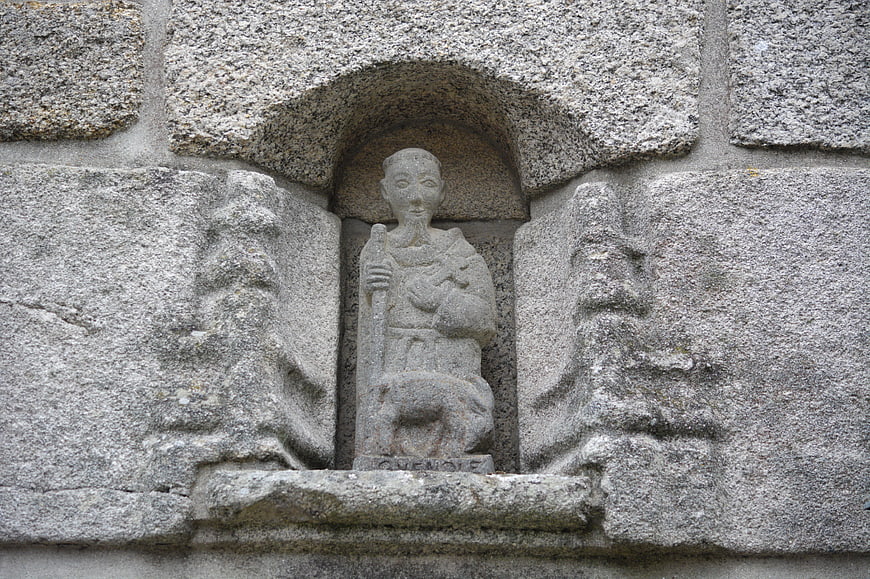 Ancient Granite Relief Sculpture of Seated Figure