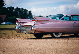 Pink 1959 Cadillac Eldorado Rear View