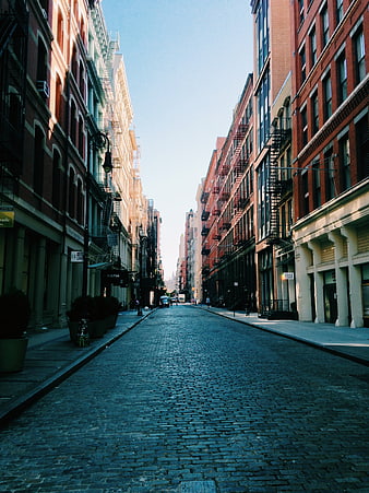 Cobblestone Street in SoHo, New York City