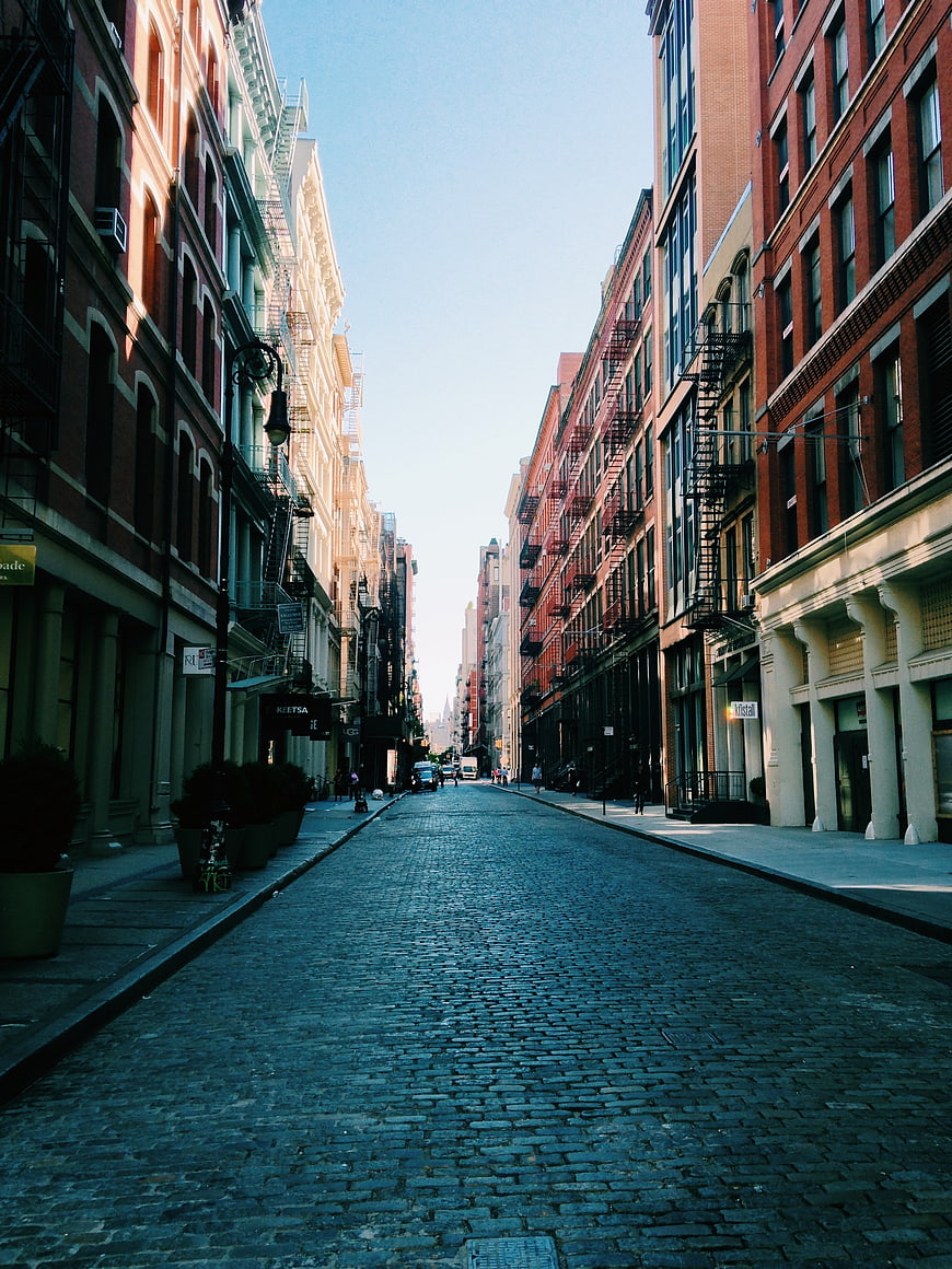 Cobblestone Street in SoHo, New York City