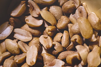 Close-up of roasted peanuts in a bowl