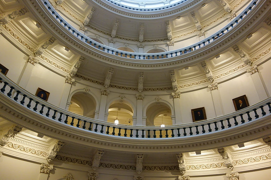 Grand Interior of a Historic Capitol Rotunda with Dome