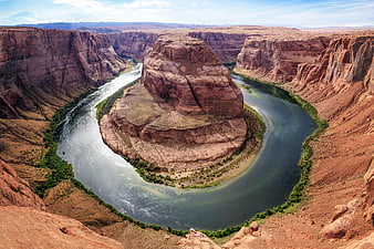 Horseshoe Bend Colorado River Canyon Landscape