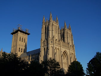 Washington National Cathedral Gothic Architecture Blue Sky