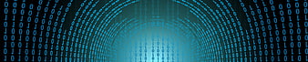 Abstract Binary Code Digital Tunnel Background